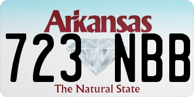 AR license plate 723NBB