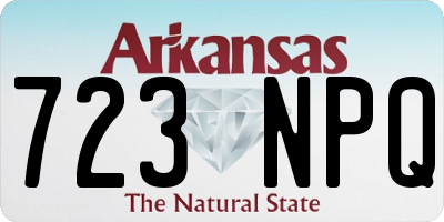AR license plate 723NPQ