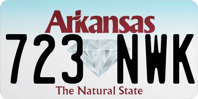 AR license plate 723NWK