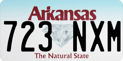 AR license plate 723NXM