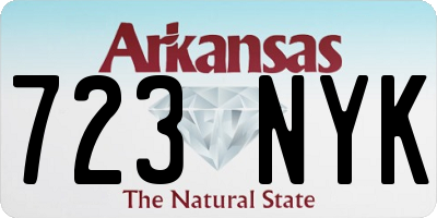 AR license plate 723NYK