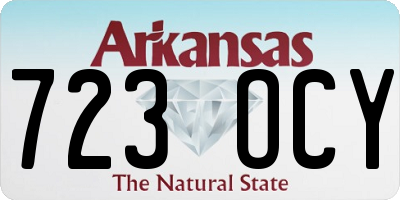 AR license plate 723OCY