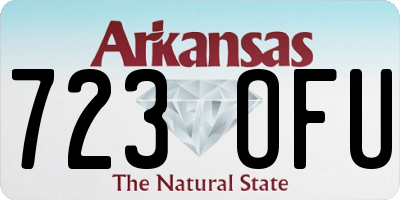 AR license plate 723OFU