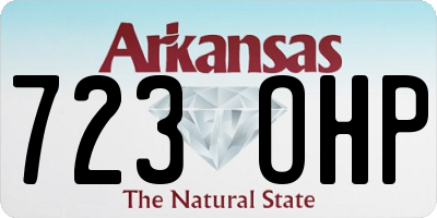 AR license plate 723OHP