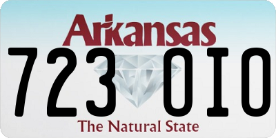 AR license plate 723OIO