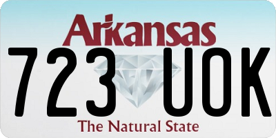 AR license plate 723UOK