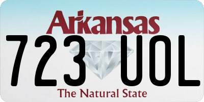 AR license plate 723UOL