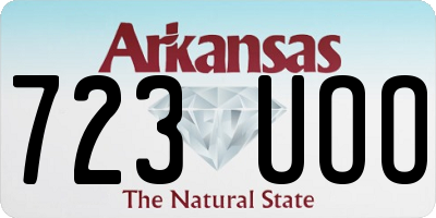AR license plate 723UOO