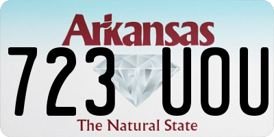 AR license plate 723UOU