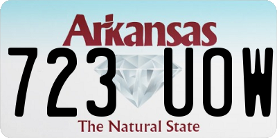 AR license plate 723UOW