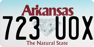 AR license plate 723UOX