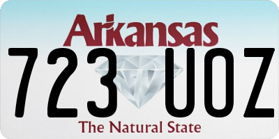 AR license plate 723UOZ
