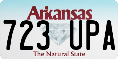 AR license plate 723UPA