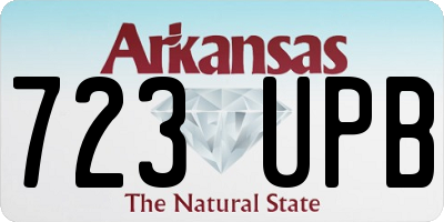 AR license plate 723UPB