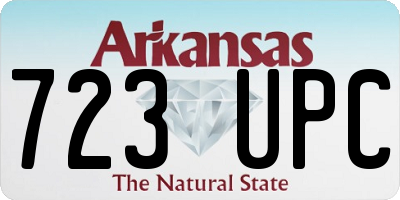 AR license plate 723UPC