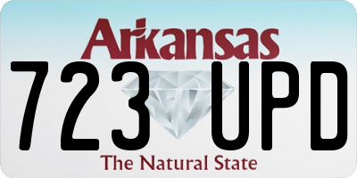 AR license plate 723UPD