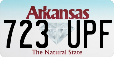 AR license plate 723UPF