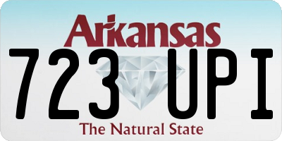 AR license plate 723UPI