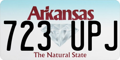 AR license plate 723UPJ