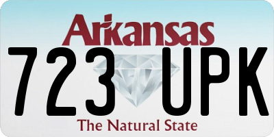 AR license plate 723UPK