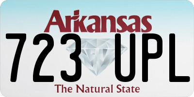 AR license plate 723UPL