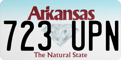 AR license plate 723UPN