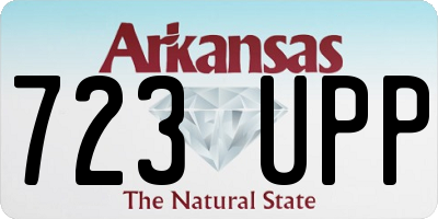 AR license plate 723UPP
