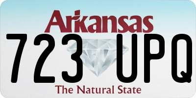 AR license plate 723UPQ