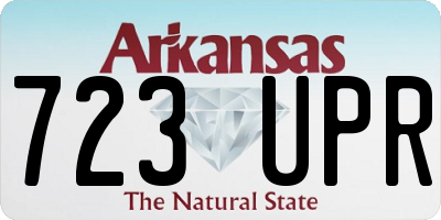 AR license plate 723UPR