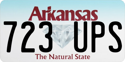 AR license plate 723UPS