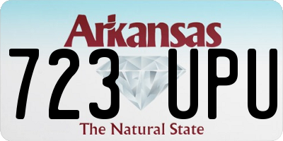 AR license plate 723UPU