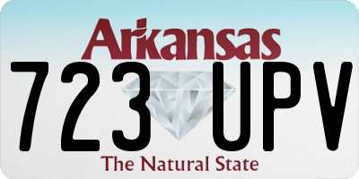 AR license plate 723UPV