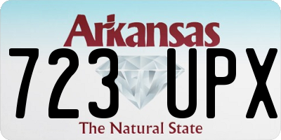 AR license plate 723UPX