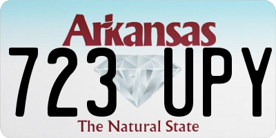 AR license plate 723UPY