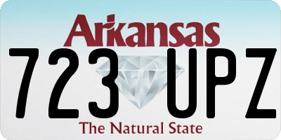 AR license plate 723UPZ