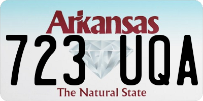 AR license plate 723UQA