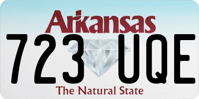 AR license plate 723UQE