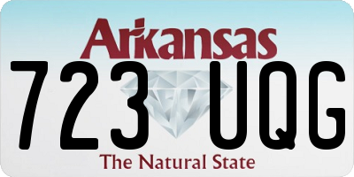 AR license plate 723UQG