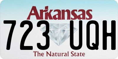 AR license plate 723UQH