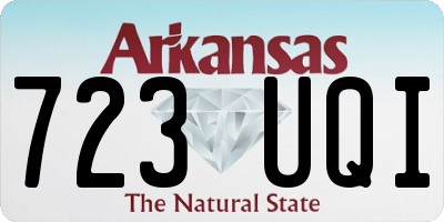 AR license plate 723UQI