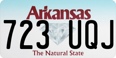 AR license plate 723UQJ