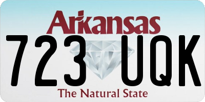 AR license plate 723UQK
