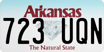 AR license plate 723UQN