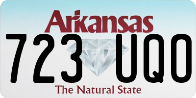 AR license plate 723UQO