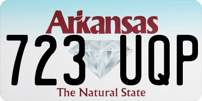 AR license plate 723UQP
