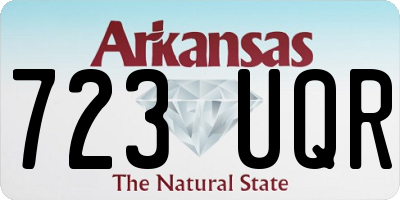AR license plate 723UQR