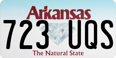 AR license plate 723UQS