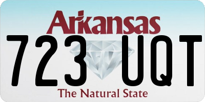 AR license plate 723UQT