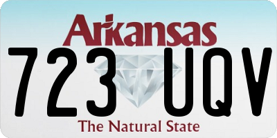 AR license plate 723UQV