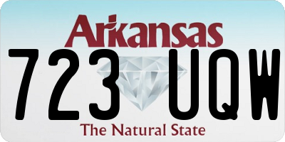 AR license plate 723UQW